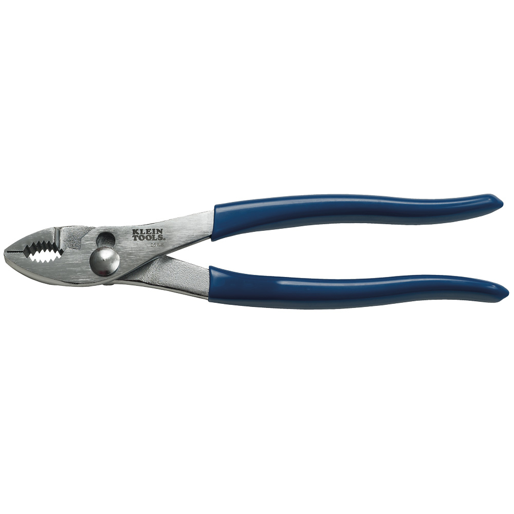 Klein Tools, 8in. Slip-Joint Pliers, Jaw Capacity 4.5 in, Model# D511-8